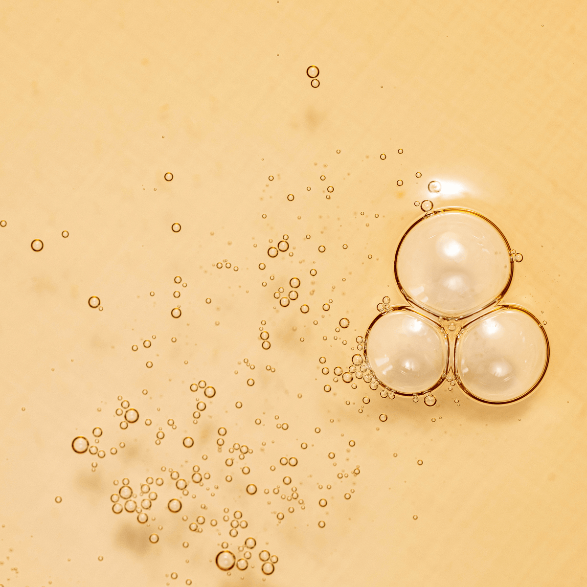 bubbles in a liquid with bubbles